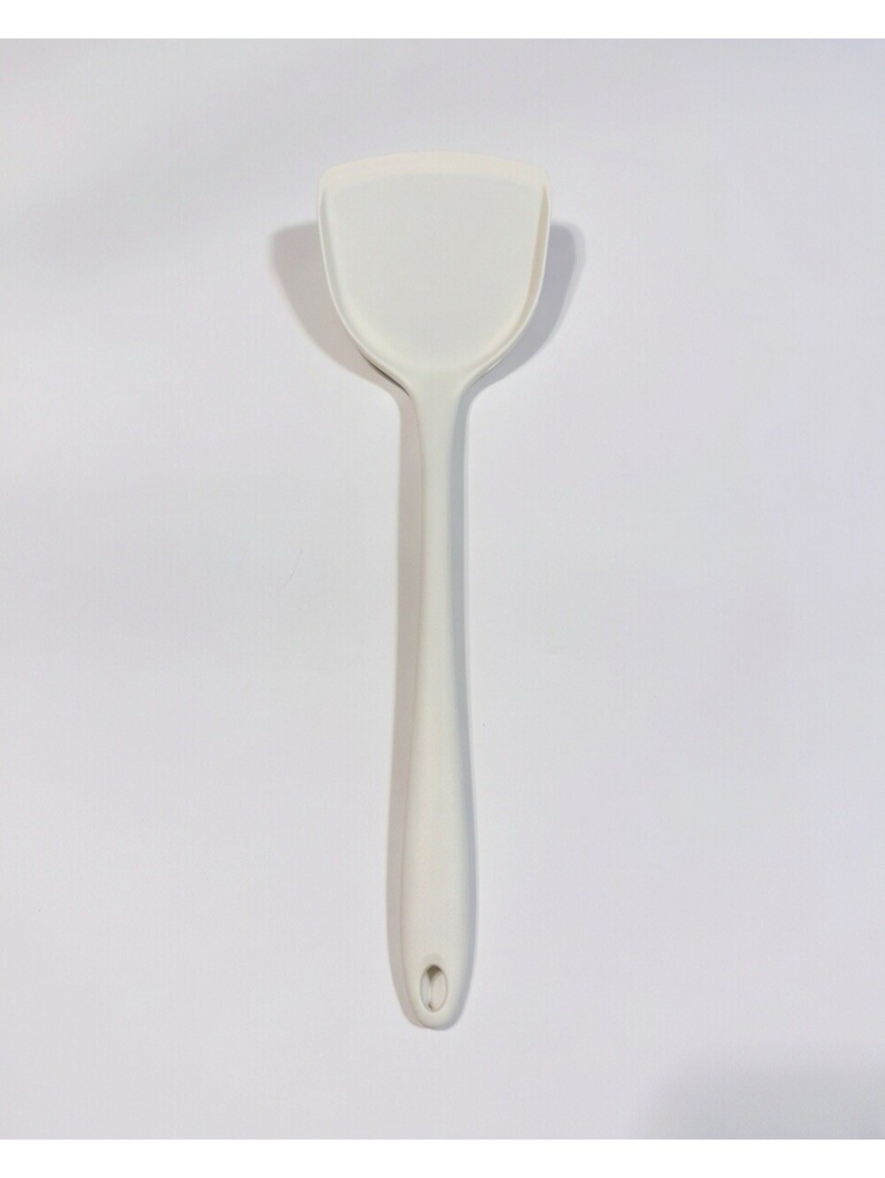 Silicone Turner Spatula White One Piece Heat Resistant Nonstick Kitchen Tool